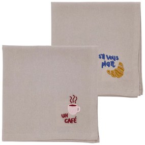 Tekstylne serwetki zestaw 2 szt. 40x40 cm Bistro – Södahl