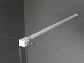 Mexen Velar ścianka prysznicowa rozsuwana Walk-in 120 x 200 cm, transparent 8 mm, biała - 871-120-000-03-20