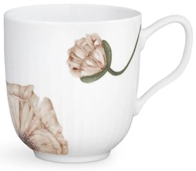 Biały porcelanowy kubek Kähler Design Hammershøi Poppy, 330 ml