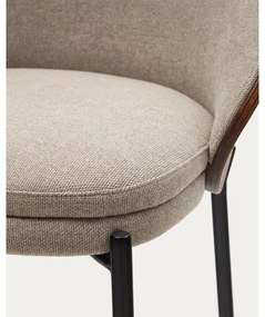 Brązowo-beżowy hoker (wysokość siedziska 77 cm) Eamy – Kave Home