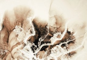 Fototapeta - Abstrakcyjny wzór, brązowa (196x136 cm)