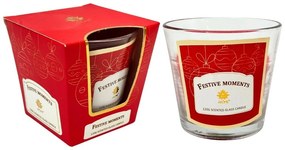 Świeca zapachowa w szklanym pojemniku, FestiveMoments, 120 g