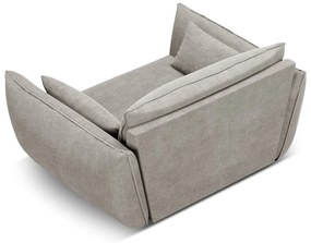 Jasnoszary fotel Vanda – Mazzini Sofas