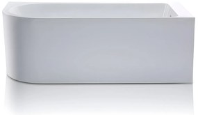 Narożna wanna - 240L - 170 x 75 x 58cm - Biały - Narożnik prawostronny - ANIKA