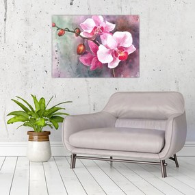 Obraz - Orchidee, akwarela (70x50 cm)