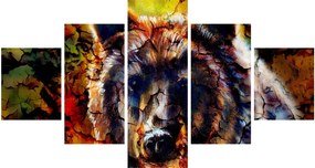 Obraz - Niedźwiedź, malarstwo (125x70 cm)