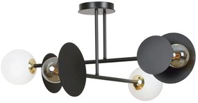 Czarna lampa sufitowa do sypialni - 3S D008 P7-C27