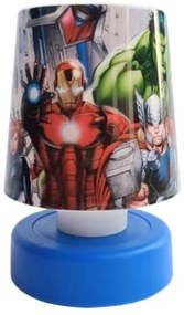 LED dziecięca lampka nocna AVENGERS 11 cm niebieska