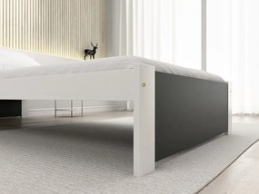 Łóżko IKAROS 90 x 200 cm, antracyt/biały Stelaż: Bez stelaża, Materac: Bez materaca