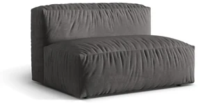 Szary moduł sofy z materiału bouclé (moduł środkowy) Martina – Micadoni Home