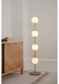 Lampa stojąca LED w kolorze mosiądzu ze ściemniaczem i szklanym kloszem (wysokość 128 cm) Audrey Floor – UMAGE