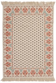 Bawełniany dywan z frędzlami IKAT, 120 x 170 cm