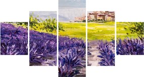 Obraz - Prowansja, Francja, malarstwo olejne (125x70 cm)