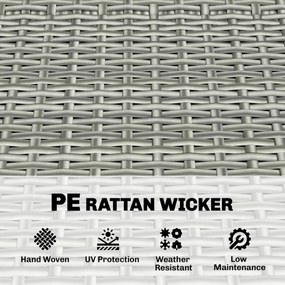 Outsunny Ławka Ogrodowa Rattan 170L 2-osobowa Ławka z Schowkiem Zdejmowana Poduszka Zamek Błyskawiczny Drewniane Podłokietniki | Aosom PL