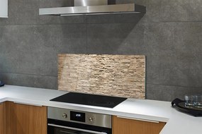 Szklany Panel Kompozycja Cegły i Kamienia