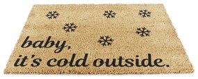 Wycieraczka ze świątecznym motywem z włókna kokosowego 40x60 cm Baby It's Cold Outside – Artsy Doormats