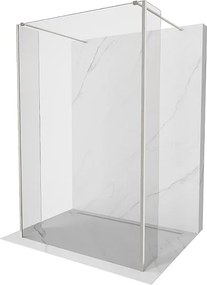 Mexen Kioto ścianka prysznicowa wolnostojąca 145 x 30 x 30 cm, transparent, nikiel szczotkowany - 800-145-030-222-97-00-030