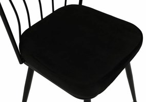 Zestaw krzeseł do jadalni Yildiz Black, 4 szt., 4 szt.