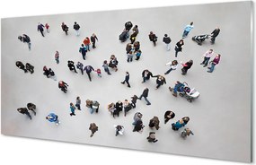 Szklany Panel Ludzie widziani z Lotu Ptaka