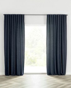 Zasłona BASIC na taśmie marszczącej 140x280 cm granatowy 1 szt.