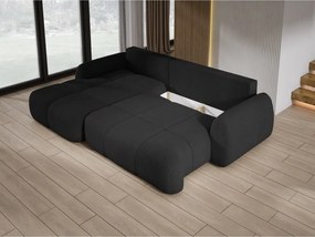 Narożnik COCO z funkcją spania, poduszkami i pojemnikiem NowOrNever 100 Grafitowy