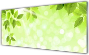 Panel Szklany Organiczny Motyw Liści