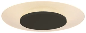 Moderne plafondlamp wit met zwart 42cm incl. LED - Lido Nowoczesny Oswietlenie wewnetrzne
