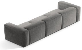 Jasnoszara sztruksowa sofa 364 cm Bergano – Cosmopolitan Design