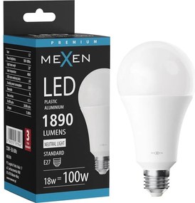 Mexen Nova żarówka LED E27, A70, 18W, Neutralna - 4000K, 1890 lm - L100-E27-1840-01