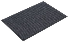 Trwała mata wejściowa z PVC 1+1 GRATIS, dywanowa, 90 x 120 cm, szara