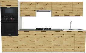 Komplet mebli kuchenne dąb artisan  T5-W09