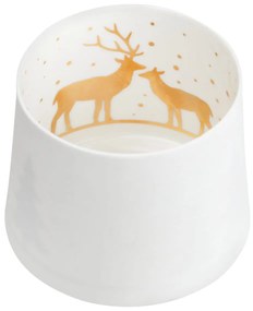 Räder Biały porcelanowy świecznik HIRSCH