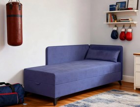 Niebieski tapczan z pojemnikiem B9-T67