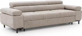 Sofa trzyosobowa Tyrion z funkcją spania - beżowy szenil Vibe 08