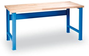Stół warsztatowy GD, 2000 x 800 x 840 mm, niebieski