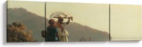Obraz - Camille Pissarro, Two Women Chatting by the Sea, St. Thomas, reprodukcje (170x50 cm)