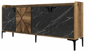 Szafka Venedik Walnut and Black Marble