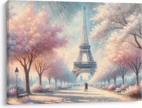 Obraz – Wiosna w Paryżu (70x50 cm)