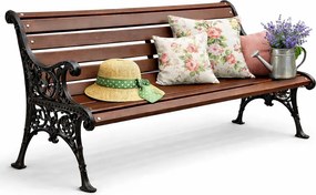 Żeliwna ławka parkowa z ornamentem N5-E45