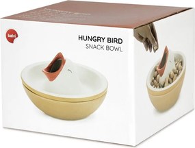 Żółto-biała ceramiczna miska do serwowania 250 ml Hungry Bird – Balvi