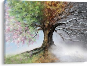 Obraz - Drzewo czterech pór roku (70x50 cm)