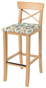 Pokrowiec na krzesło barowe Ingolf z tapicerowanym siedziskiem