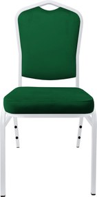 Krzesło Vega tkanina Welur bankietowe konferencyjne stelaż metalowy : Kolor Stelaża - Biały, Kolor tkaniny - VELVET - MG25
