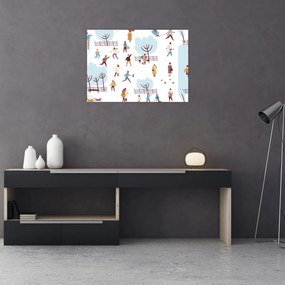 Obraz - Wesołej zimy (70x50 cm)