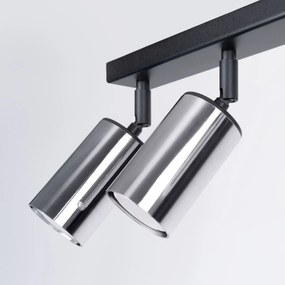 Listwa oświetleniowa WINX 6L czarna/chrom SOLLUX  LIGHTING