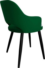 Krzesło Milano tkanina Welur noga metalowa : Kolor nogi - Czarna stożek, Kolor tkaniny - VELVET - MG25, Typ siedziska - Siedzisko stałe
