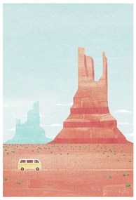 Plakat 30x40 cm Monument Valley – Travelposter