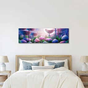 Obraz - Grzyby w pełni księżyca, grafika (170x50 cm)