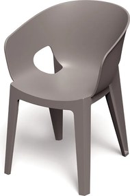 Plastikowe krzesło do ogrodu Premo Five z podłokietnikami