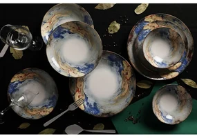 24-częściowy zestaw porcelanowych naczyń Güral Porselen Abstract
